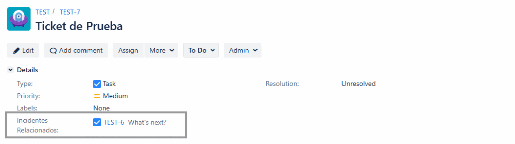 campo personalizado issue picker